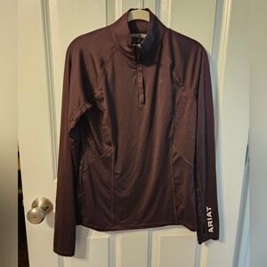 Ariat Dark Brown 1/4 Zip Baselayer